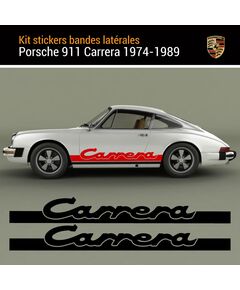 Kit Stickers Bandes Latérales Porsche Carrera 911 (1974-1989)