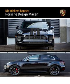 Kit Stickers Bandes Porsche Design Macan