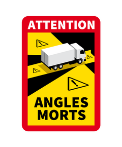 Attention Danger Angles Morts Truck Decal