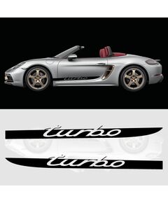 Porsche Boxster Turbo Seitenstreifen Aukleber Set