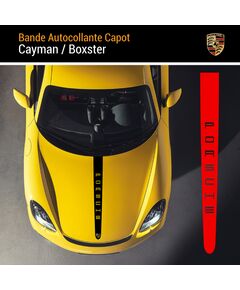 Porsche Cayman / Boxster Motorhaube Streife Aufkleber