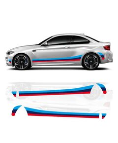 BMW M2 Seitenstreifen Aufkleber Set