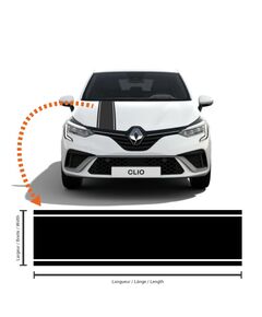Renault Clio Racing Stripes Decal #3