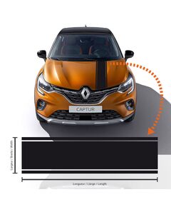 Renault Captur Racing Stripes Decal #3