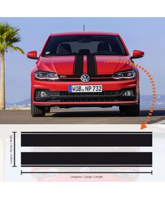 Volkswagen Polo Racing Stripes Decal #4