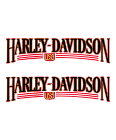 Harley Davidson USA Heritage Stickers Set