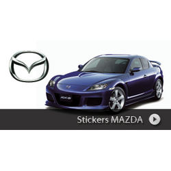 Stickers Mazda autocollants à personnaliser