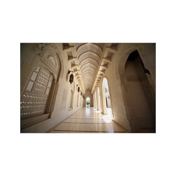 Sticker Déco Géant Corridor Arcs Grande Mosquée Oman