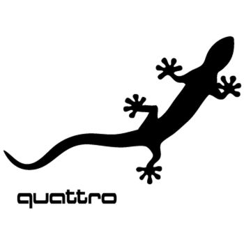 Sticker Audi Gecko 30 ans du Quattro