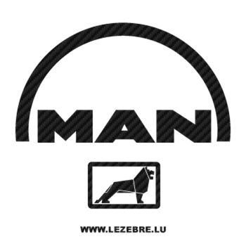 Man logo Carbon Decal