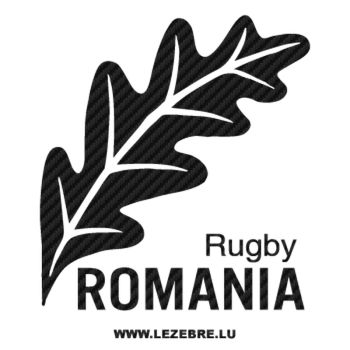 Romania Rugby Logo Carbon Decal