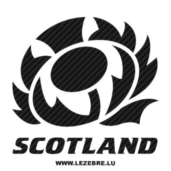 Sticker Carbone Scotland Rugby Logo