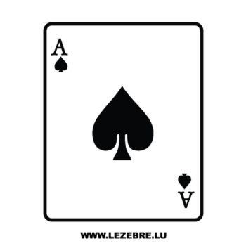 Ace of Spades Card Decal