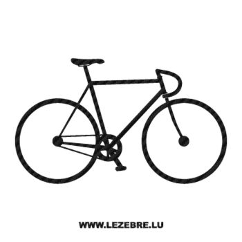 Sticker Carbone Vélo Course