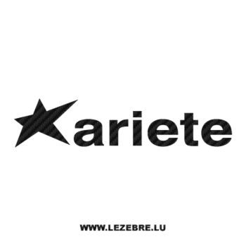 Sticker Carbone Ariete Moto Logo 2