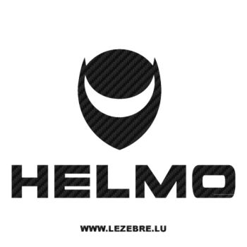 Sticker Carbone Helmo Logo