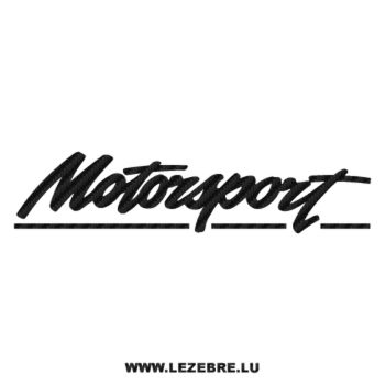 Sticker Carbone Motorsport Logo