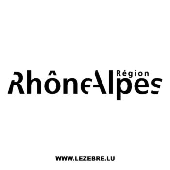 > Sticker Région Rhône-Alpes