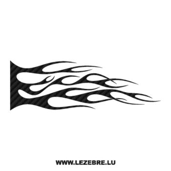 Flame Carbon Decal 125