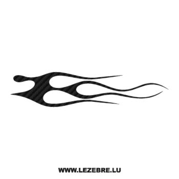 Flame Carbon Decal 60