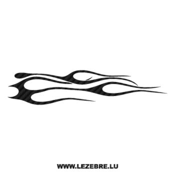 Flame Carbon Decal 62