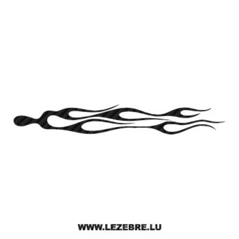Flame Carbon Decal 72