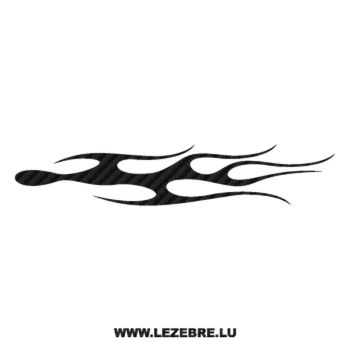 Flame Carbon Decal 75
