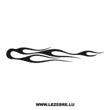 Flame Carbon Decal 77