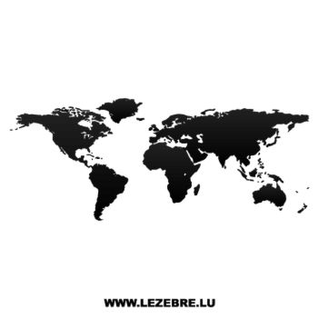 World Map Decal