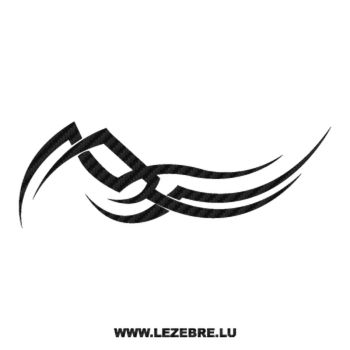 Tribal Carbon Decal 33