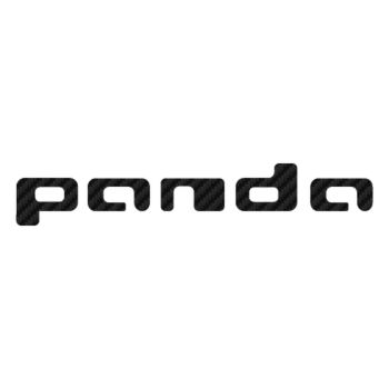 Sticker Carbone Fiat Panda Logo