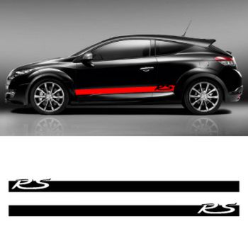 Kit Stickers Bandes Bas de Caisse Renault Megane RS