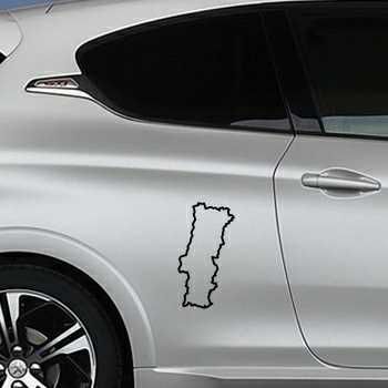 Sticker Peugeot Portugal Continent Silhouette contour