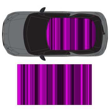Sticker Deco Toit Auto Graphic Art Nuances de Violet