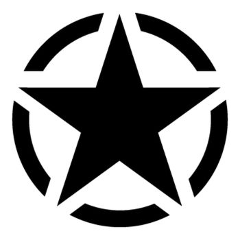 Sticker Stern US ARMY STAR