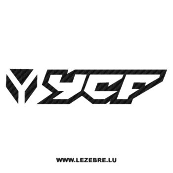 Sticker Carbone YCF Logo