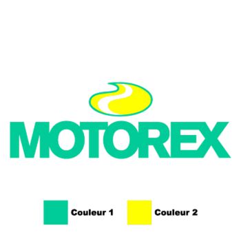 Sticker Motorex Oil Logo 2 Couleurs au Choix