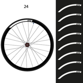 Kit de 8 Stickers jantes Carbone ERG Bike 24mm