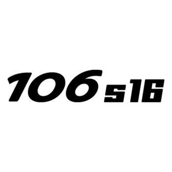 Sticker Peugeot 106 s16 logo