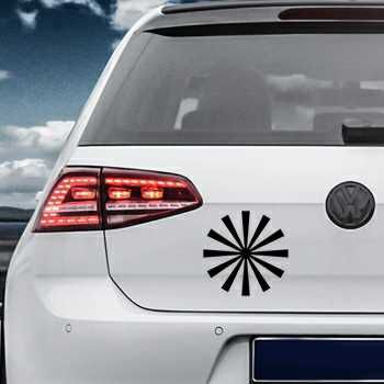 Sun Rays Volkswagen MK Golf Decal