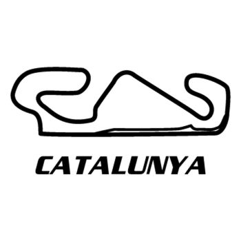 Sticker Rennstrecke Catalunya Spanien (Catalogne)