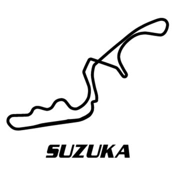 Sticker Rennstrecke Suzuka Japon 2