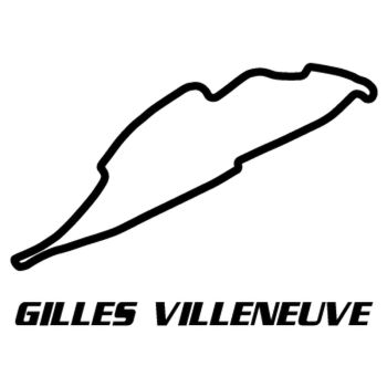 Sticker Rennstrecke Gilles Villeneuve de l'Ile Notre-Dame Canada