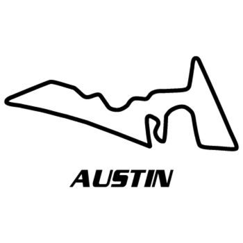 Sticker Rennstrecke Austin Formule 1 USA