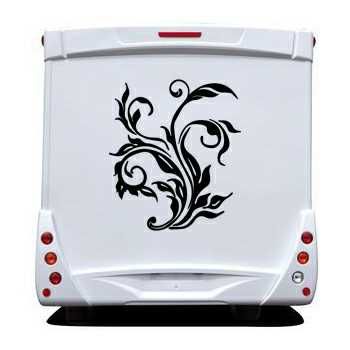 Flower Camping Car Decal 6