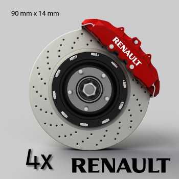 Renault logo brake decals set