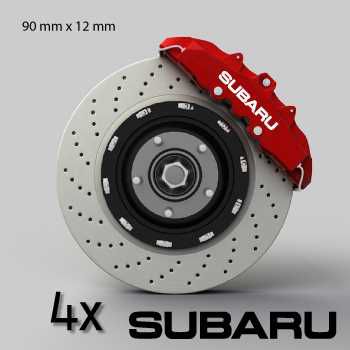 Subaru logo brake decals set