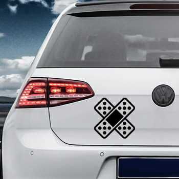 Sparadrap Plaster Cross car Volkswagen MK Golf Decal