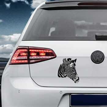 Sticker VW Golf Deco Le Zèbre Profil