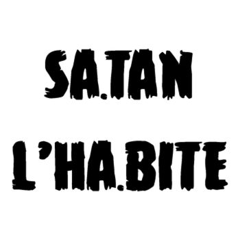 t-shirt drôle SATAN L'HABITE (ça tend la b!te)